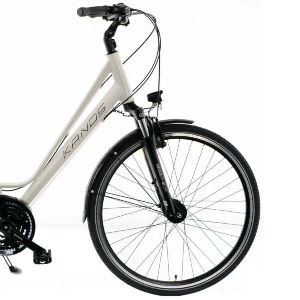 dámsky bicykel kands elite pro trekking hliník, 28", 24 prevodov, biela farba
