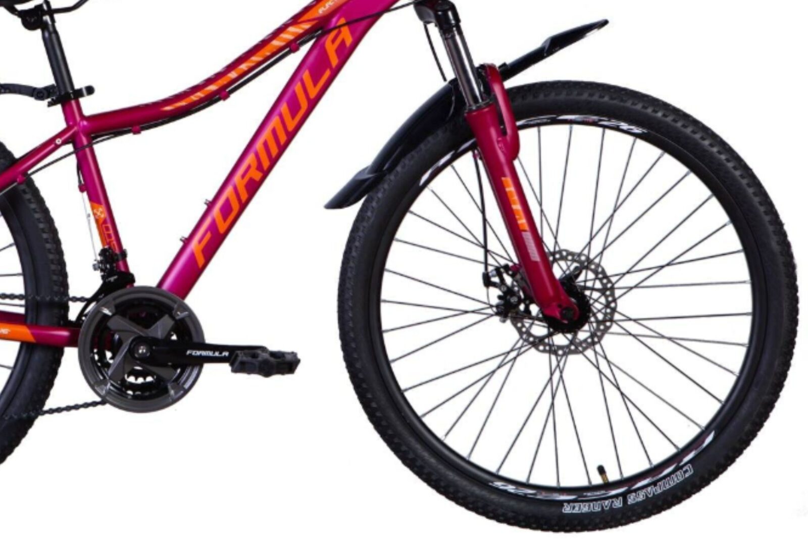 Ružová horská bicykel značky Formula