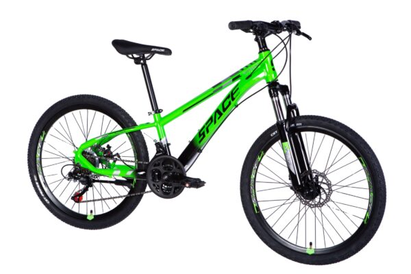 detský bicykel mercury hliník 24", 130–160 cm, 21 prevodov, zelený