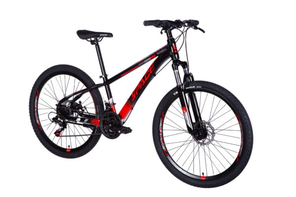 horský bicykel mercury hliník 26", 145–170 cm, 21 prevodov, Čierny/Červený