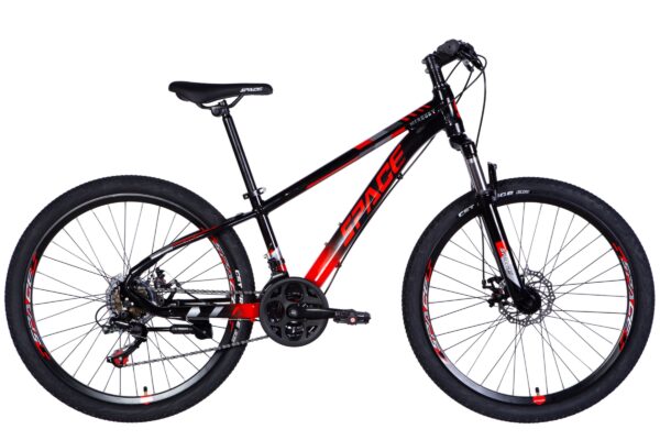 horský bicykel mercury hliník 26", 145–170 cm, 21 prevodov, Čierny/Červený