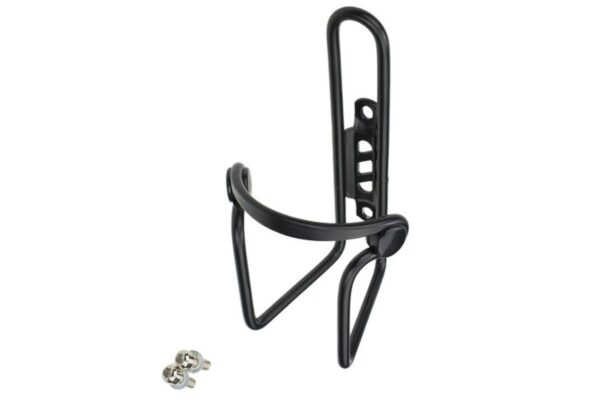 Svart cykelflaskhållare med fästen