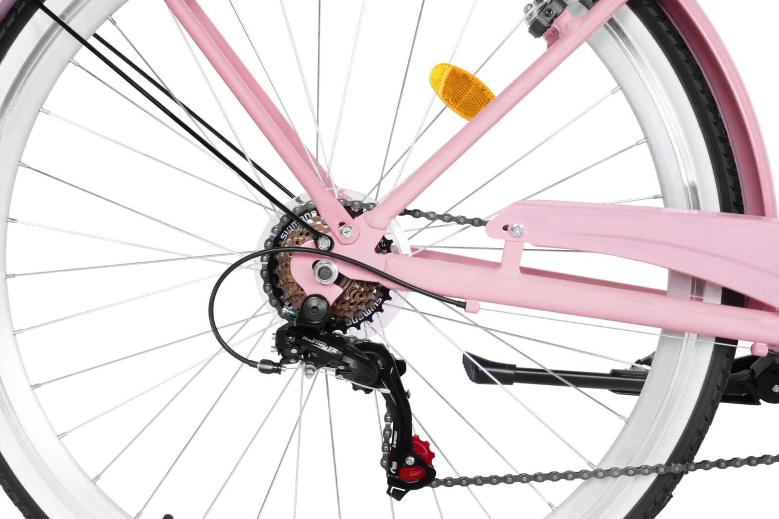 dámsky bicykel davi maria hliník, 28", 160–185 cm, 7 prevodov, ružový