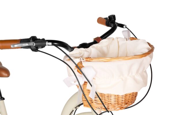 Cykelkorg med tyginsats och handtag