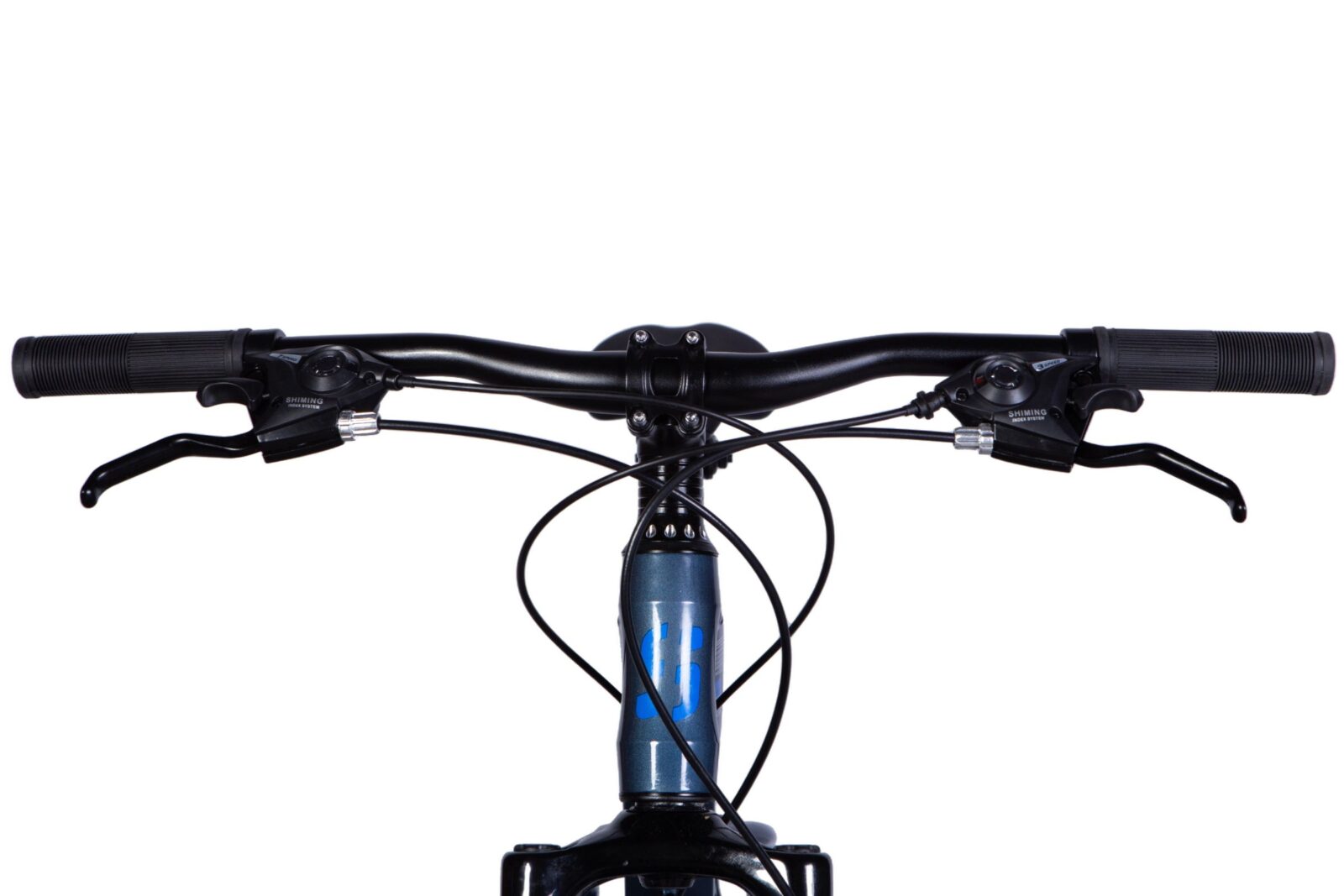 Riadidlá bicykla s brzdovými páčkami.