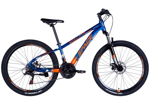 horský bicykel mercury hliník 26", 145–170 cm, 21 prevodov, modrý/oranžový