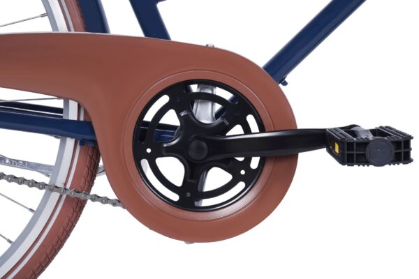 Detail na pedál a prevodník bicykla