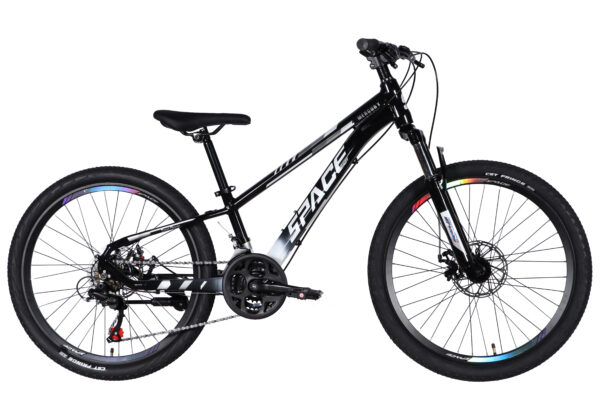 detský bicykel mercury hliník 24", 130–160 cm, 21 prevodov, Čierny