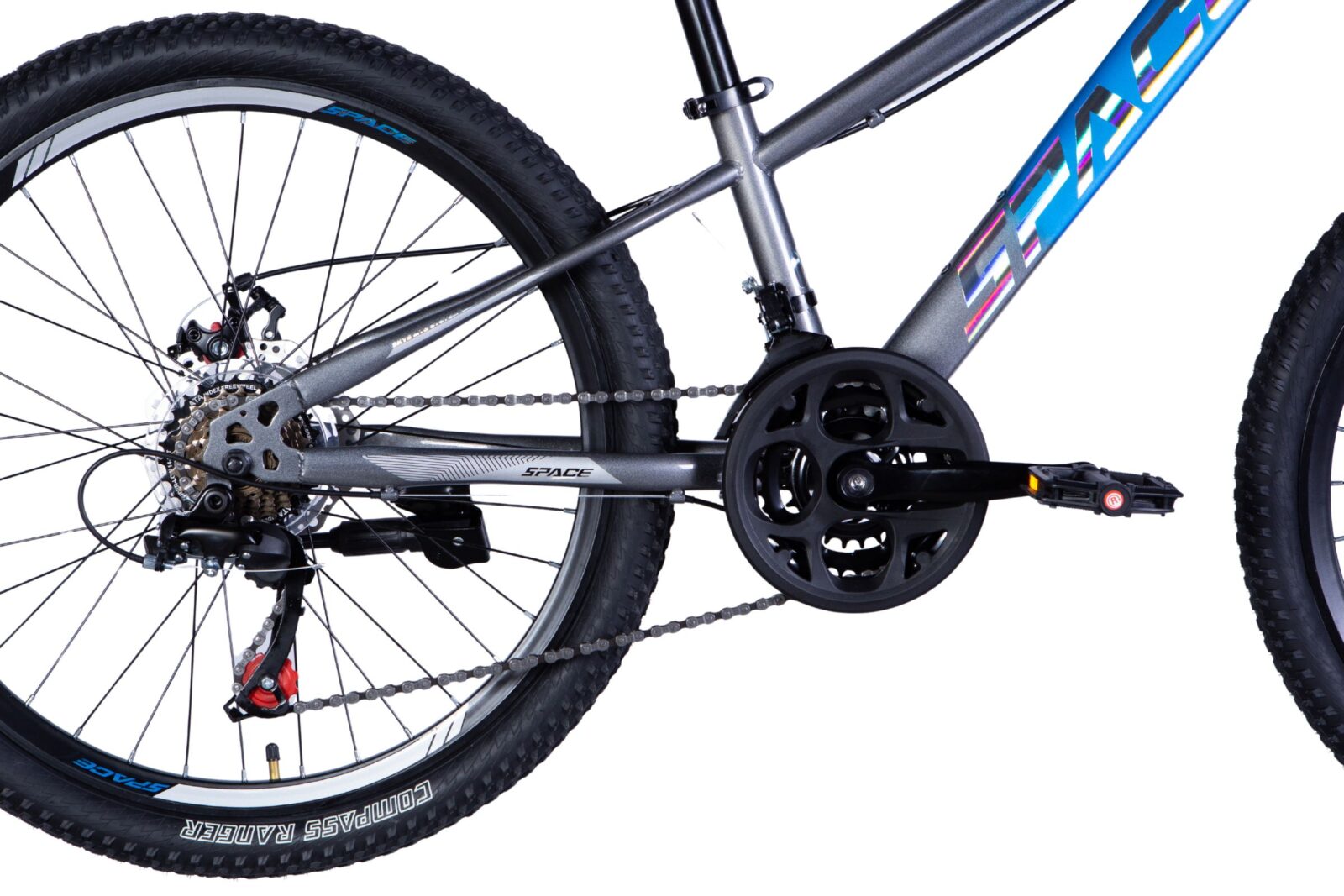 detský bicykel mars 24", 130–160 cm, 21 rýchlostí, Čierno Červený (copy)