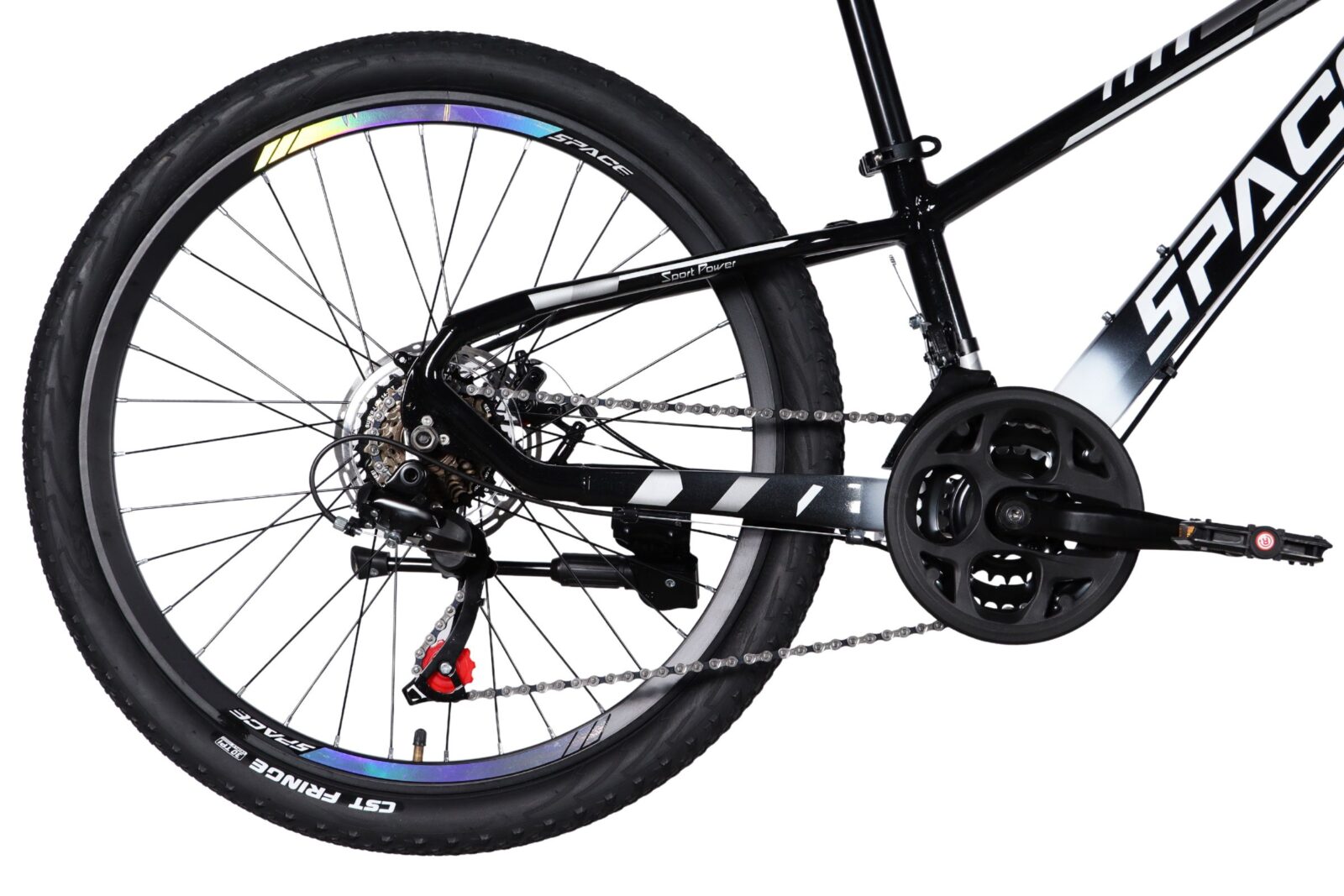 detský bicykel mercury hliník 24", 130–160 cm, 21 rýchlostí, Čierna/Červená (copy)