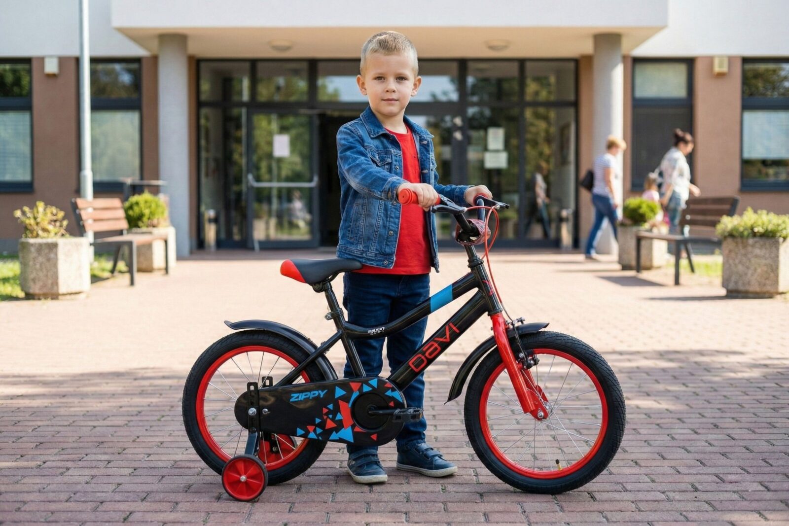 detský bicykel davi zippy 16", 95 110 cm, 1 prevod, Čierny