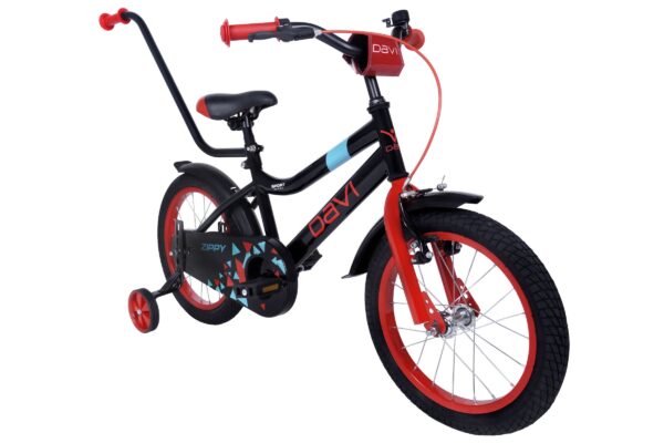 detský bicykel davi zippy 16", 95 110 cm, 1 prevod, Čierny