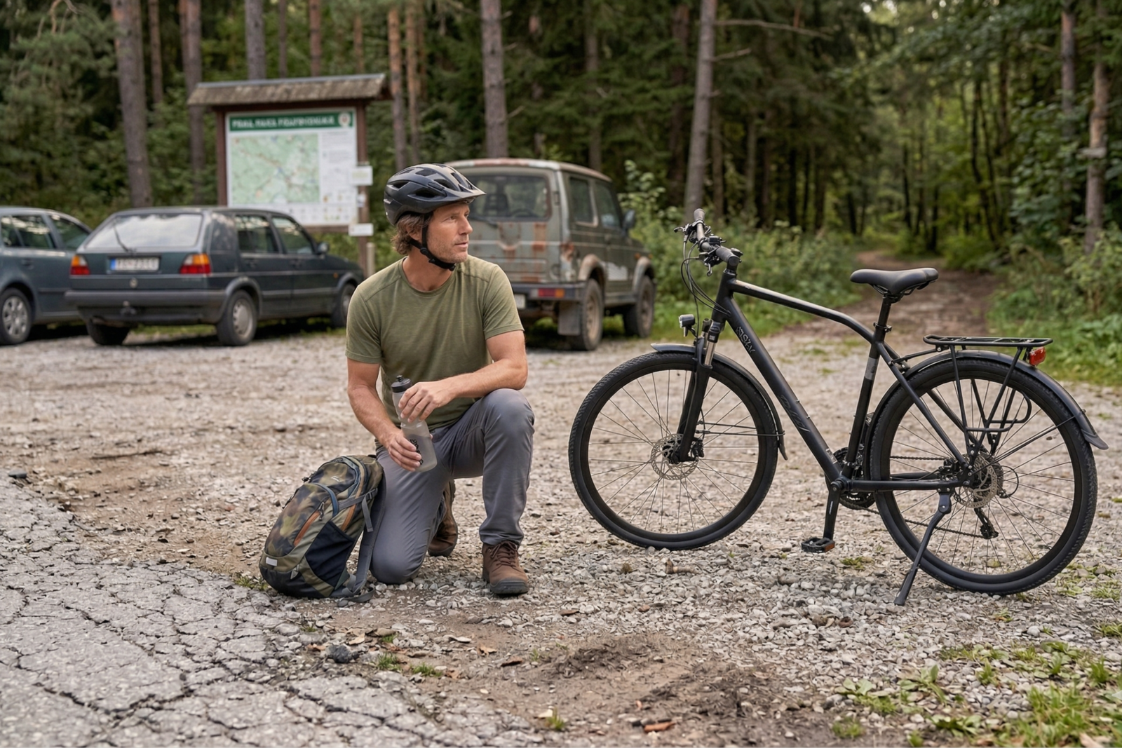 trekingový bicykel davi adventuro 28", 160 185 cm, 21 prevodov, Čierna farba