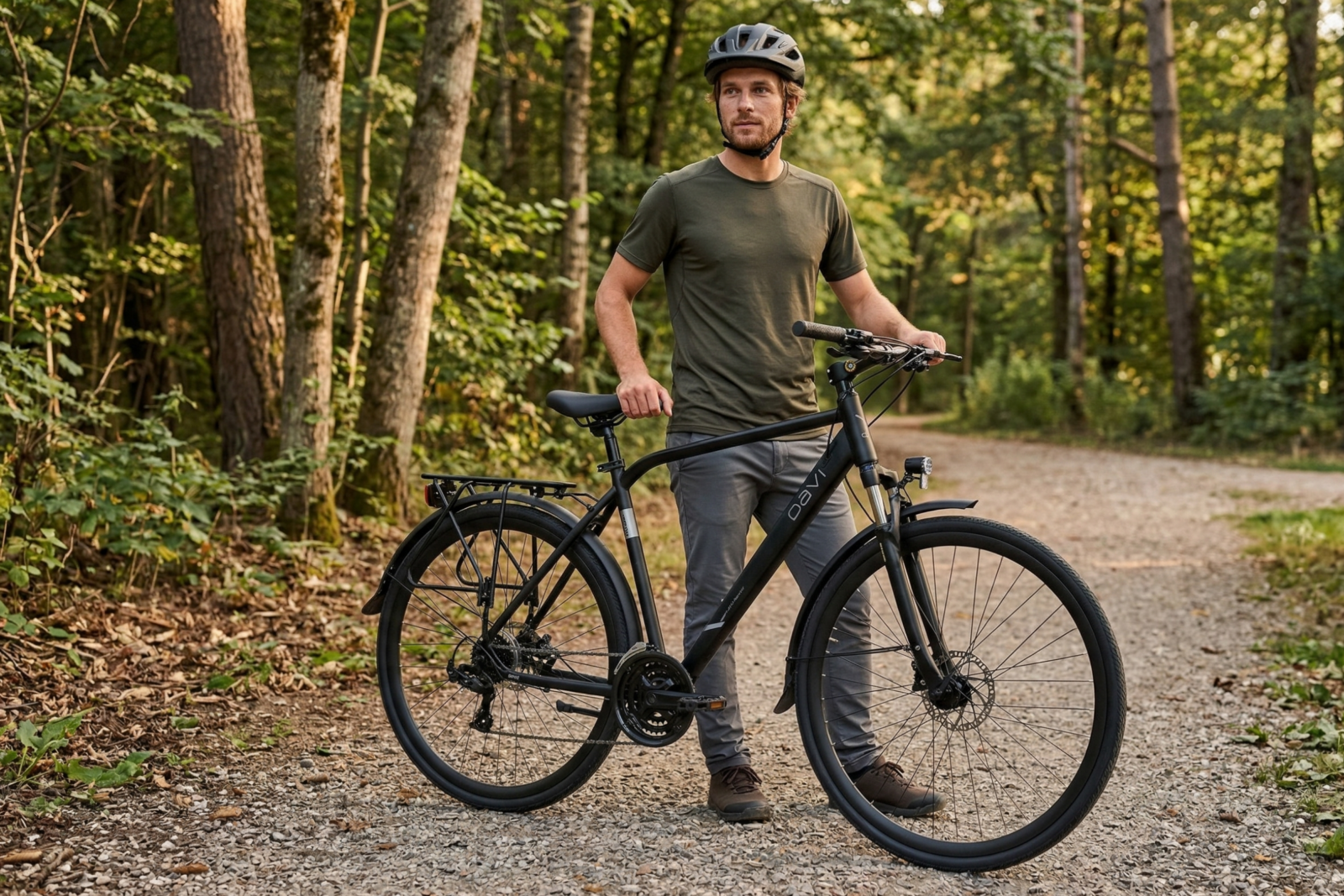 trekingový bicykel davi adventuro 28", 160 185 cm, 21 prevodov, Čierna farba
