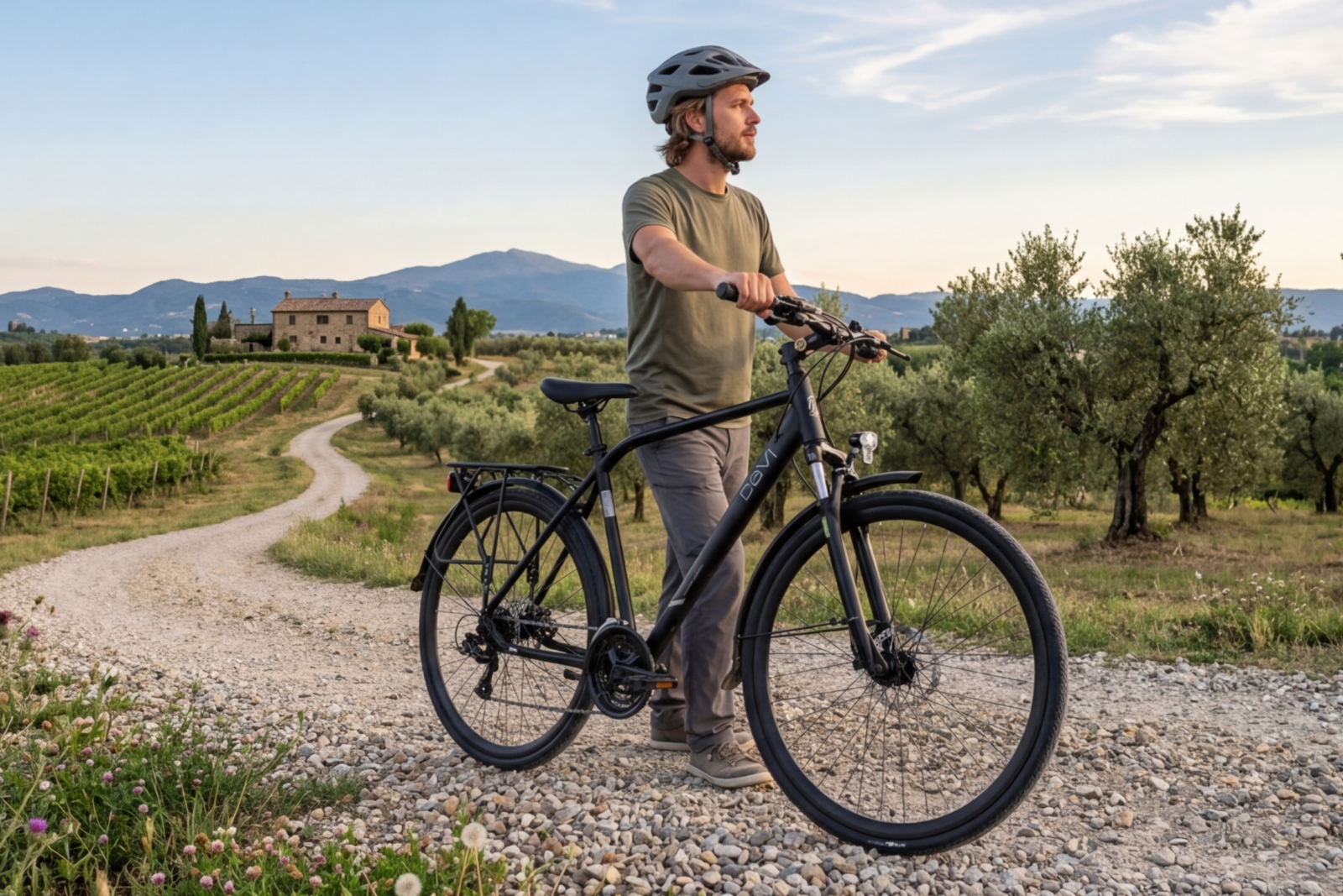trekingový bicykel davi adventuro 28", 160 185 cm, 21 prevodov, Čierna farba