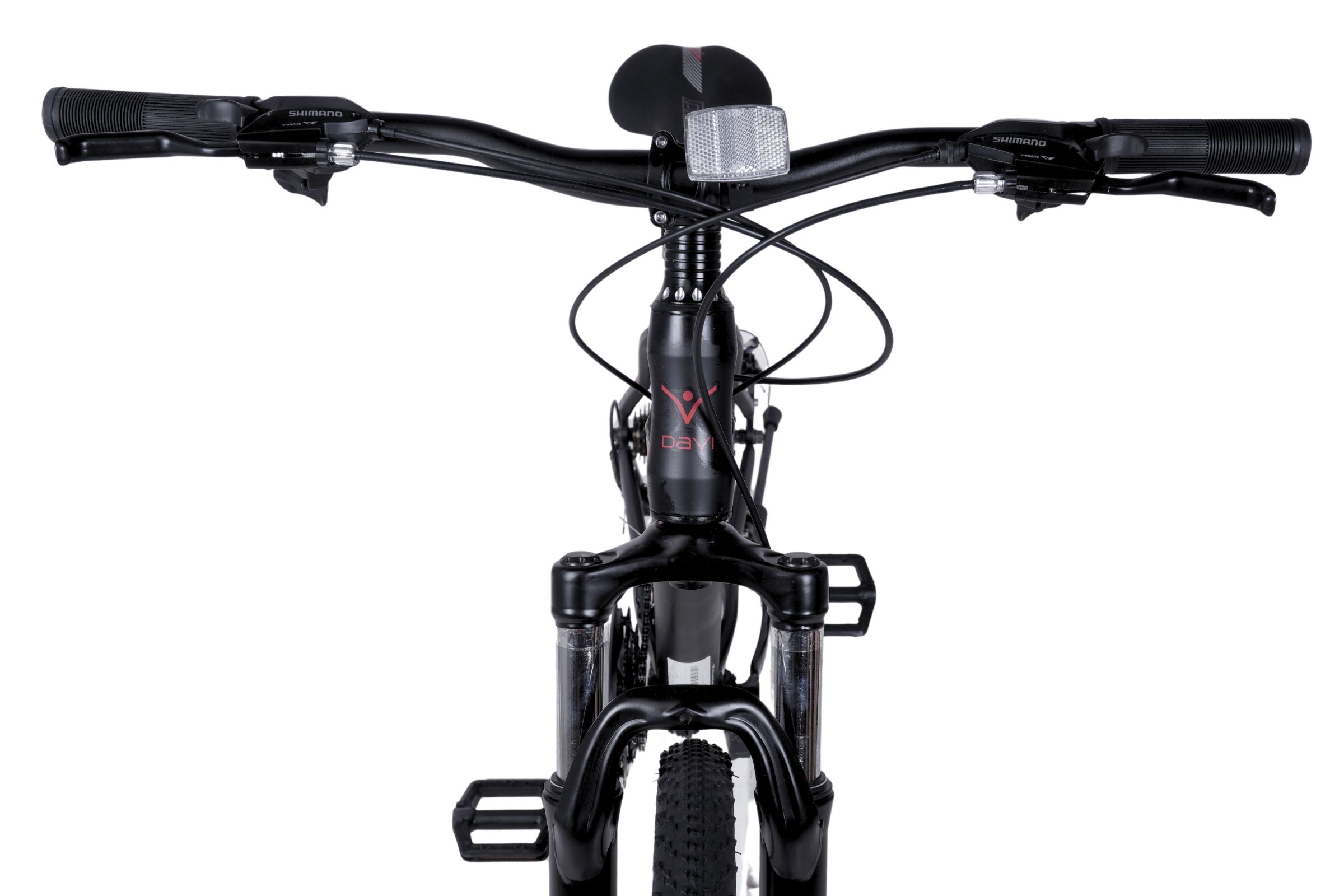 horský bicykel davi montaro hliník 27,5", 160–185 cm, 21 prevodov, Čierny/Červený