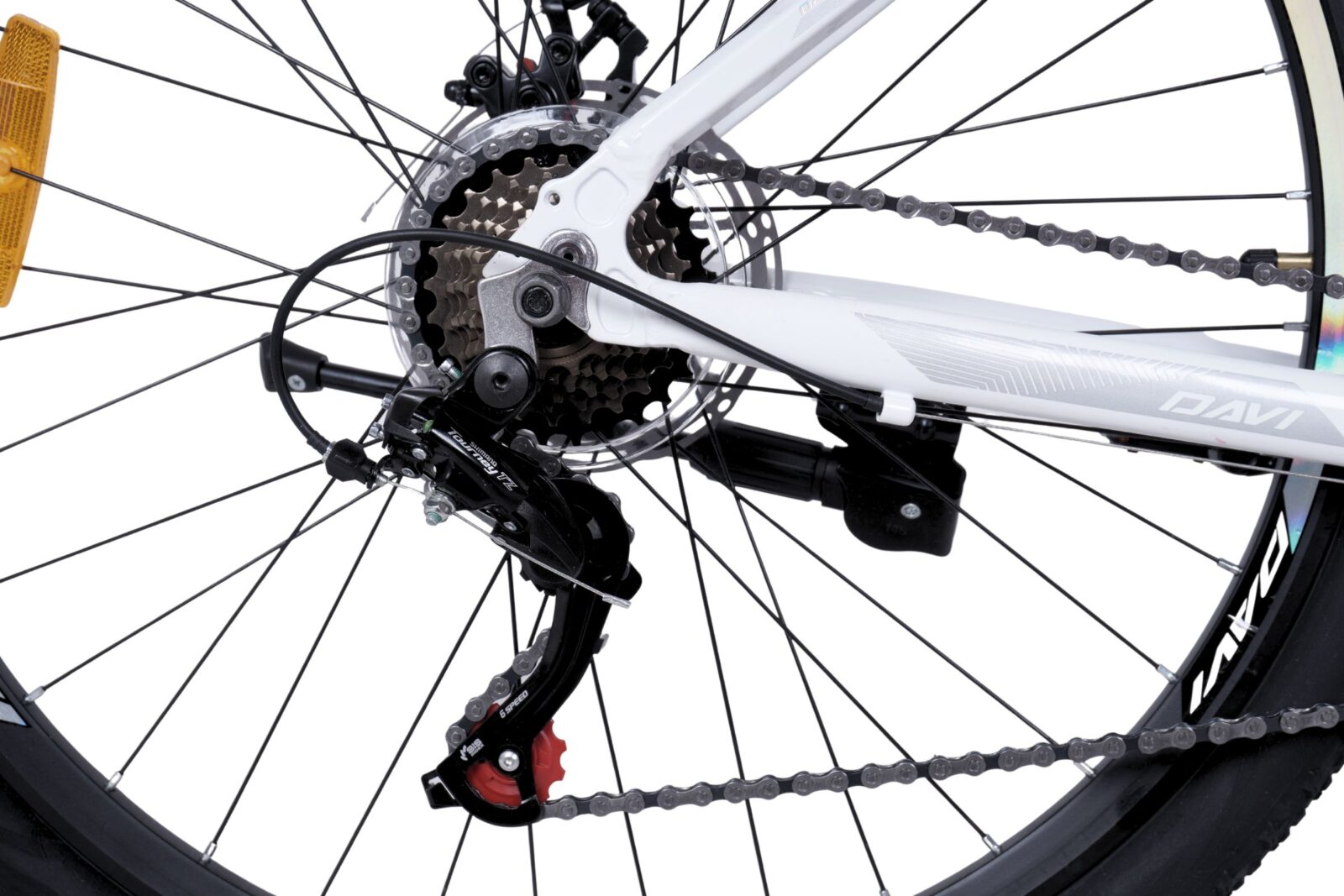 horský bicykel davi bella hliník 27,5", 160–185 cm, 21 prevodov, biely/ružový (copy)