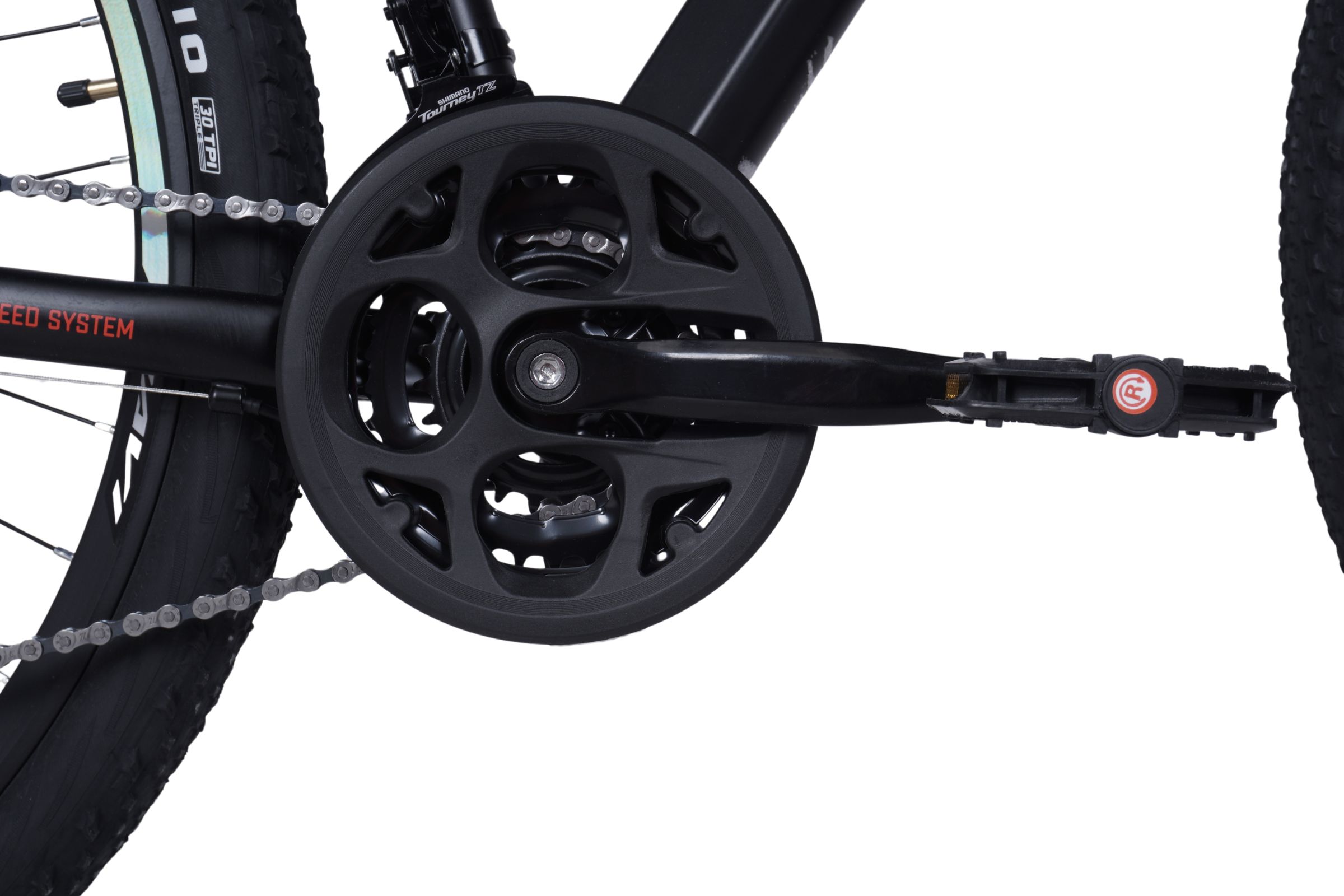 horský bicykel davi montaro hliník 29", 160–185 cm, 21 prevodov, Čierny/Červený