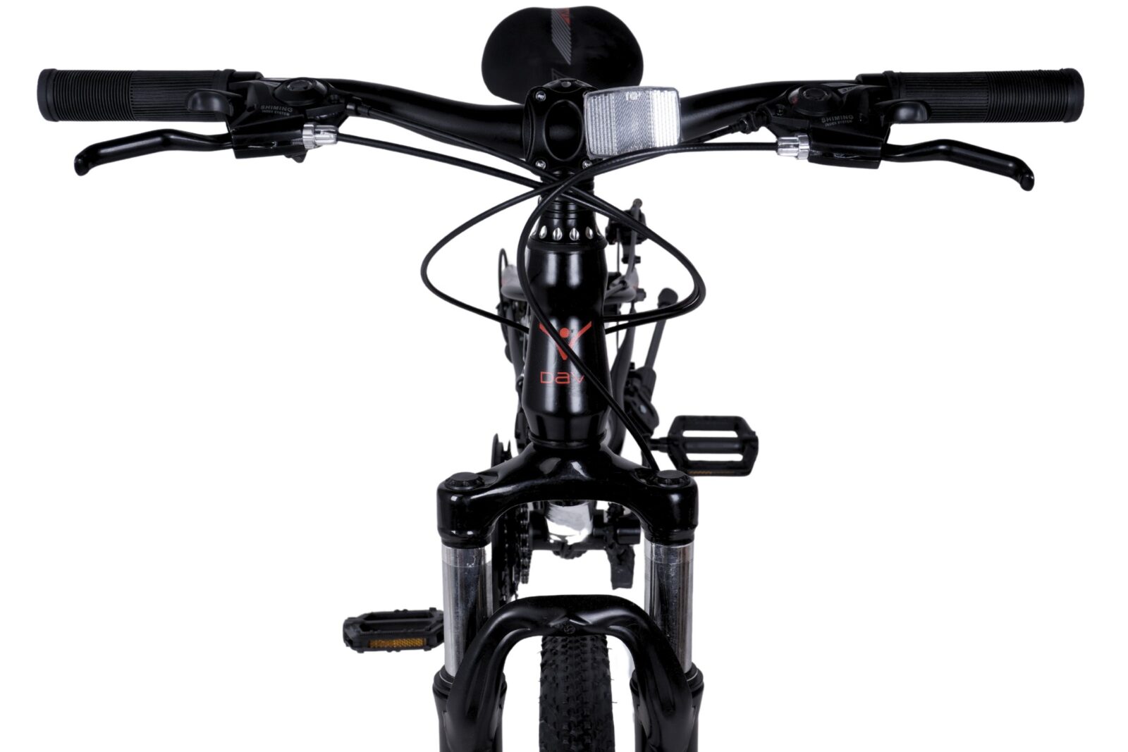 detský bicykel davi terrano 24", 130–160 cm, 21 prevodov, Čierny/Červený