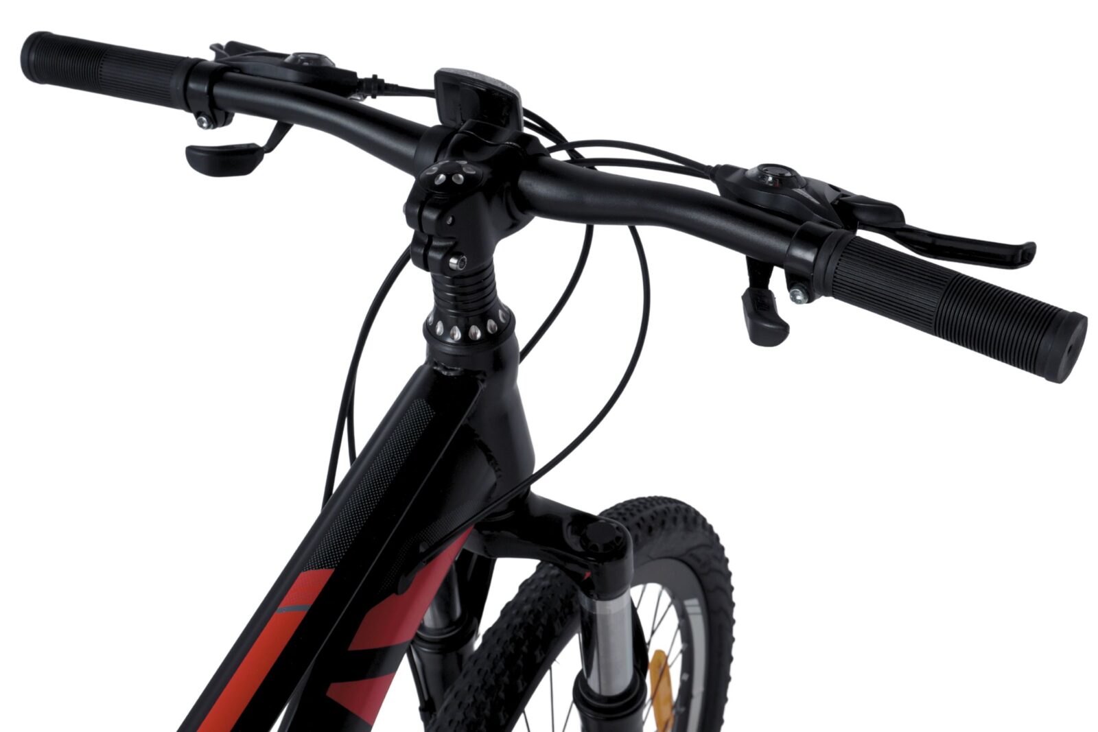 detský bicykel davi terrano 24", 130–160 cm, 21 prevodov, Čierny/Červený