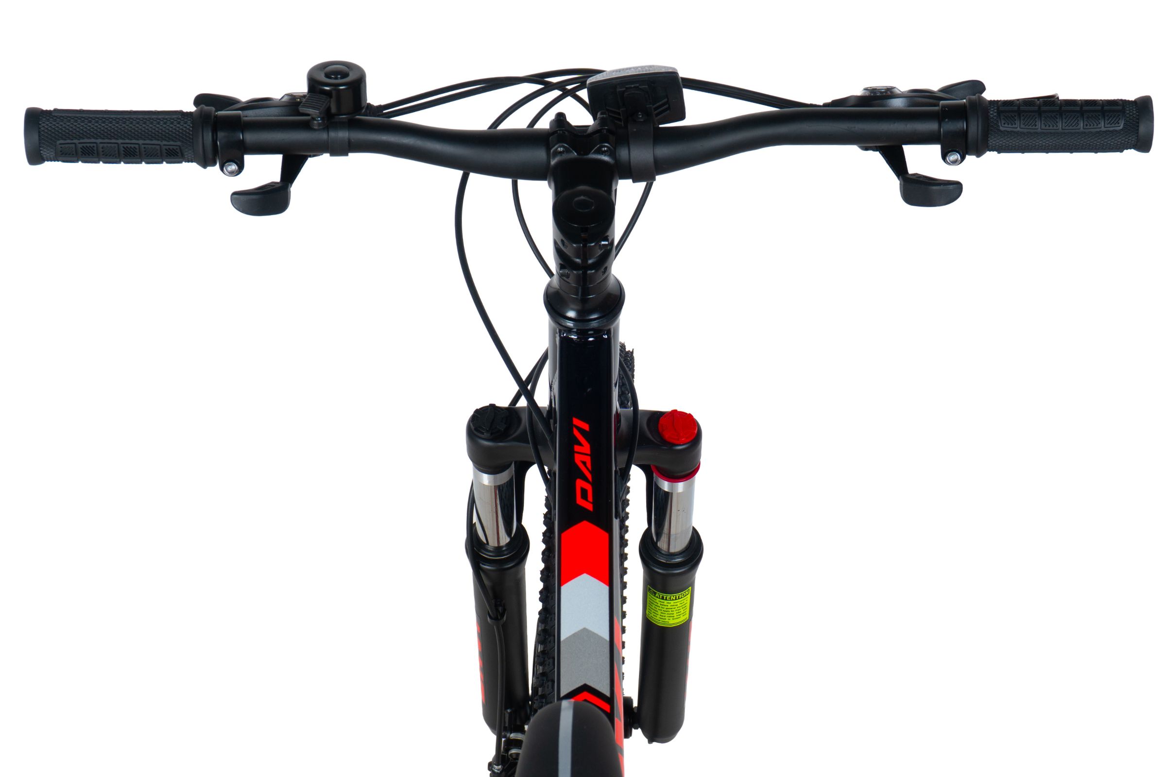 bicicleta copii davi terrano 24", 130 160 cm, 21 viteze, negru/rosu