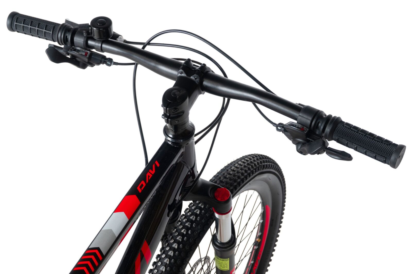 bicicleta mtb davi terrano 26", 145 170 cm, 21 viteze, negru/rosu (copy)
