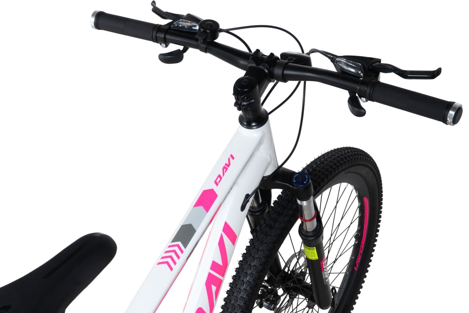 horský bicykel davi bella hliník 26", 145 170 cm, 21 prevodov, biela/ružováfarba (copy)