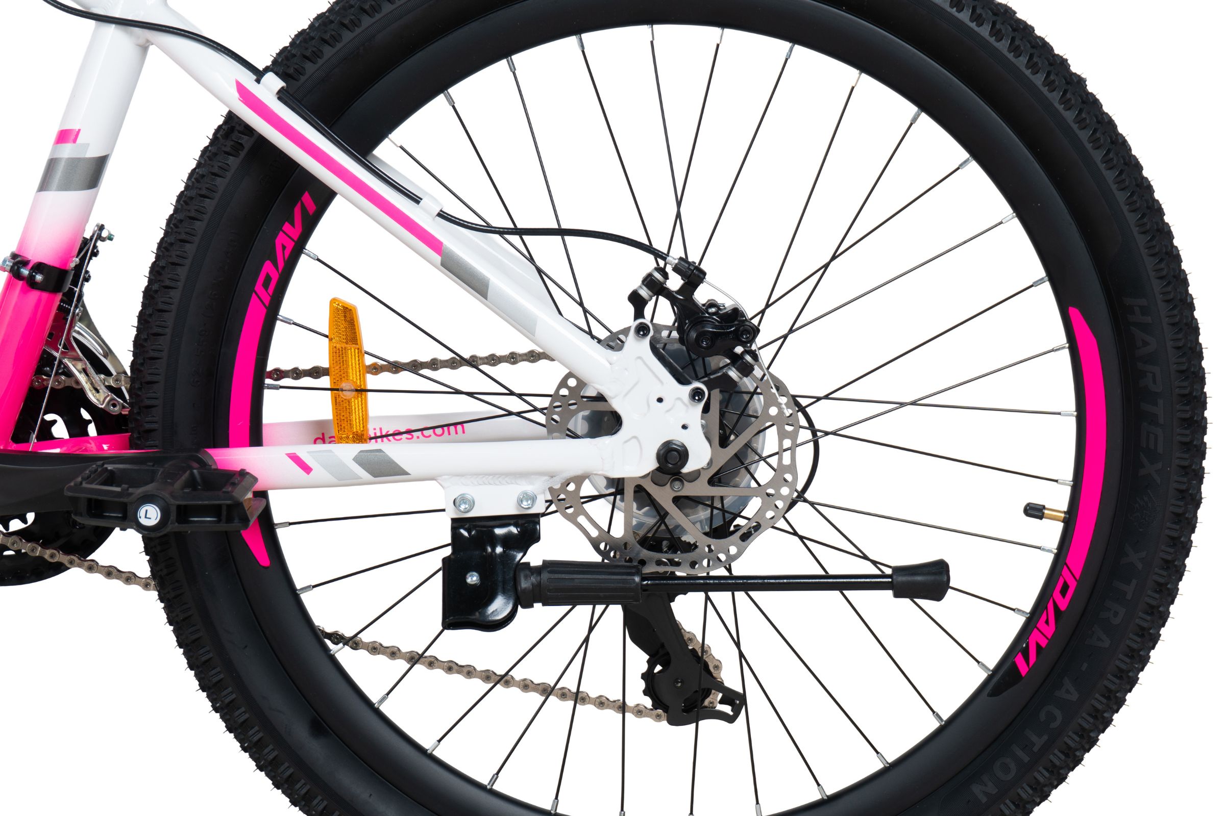 horský bicykel davi bella hliník 26", 145 170 cm, 21 prevodov, biela/ružováfarba (copy)