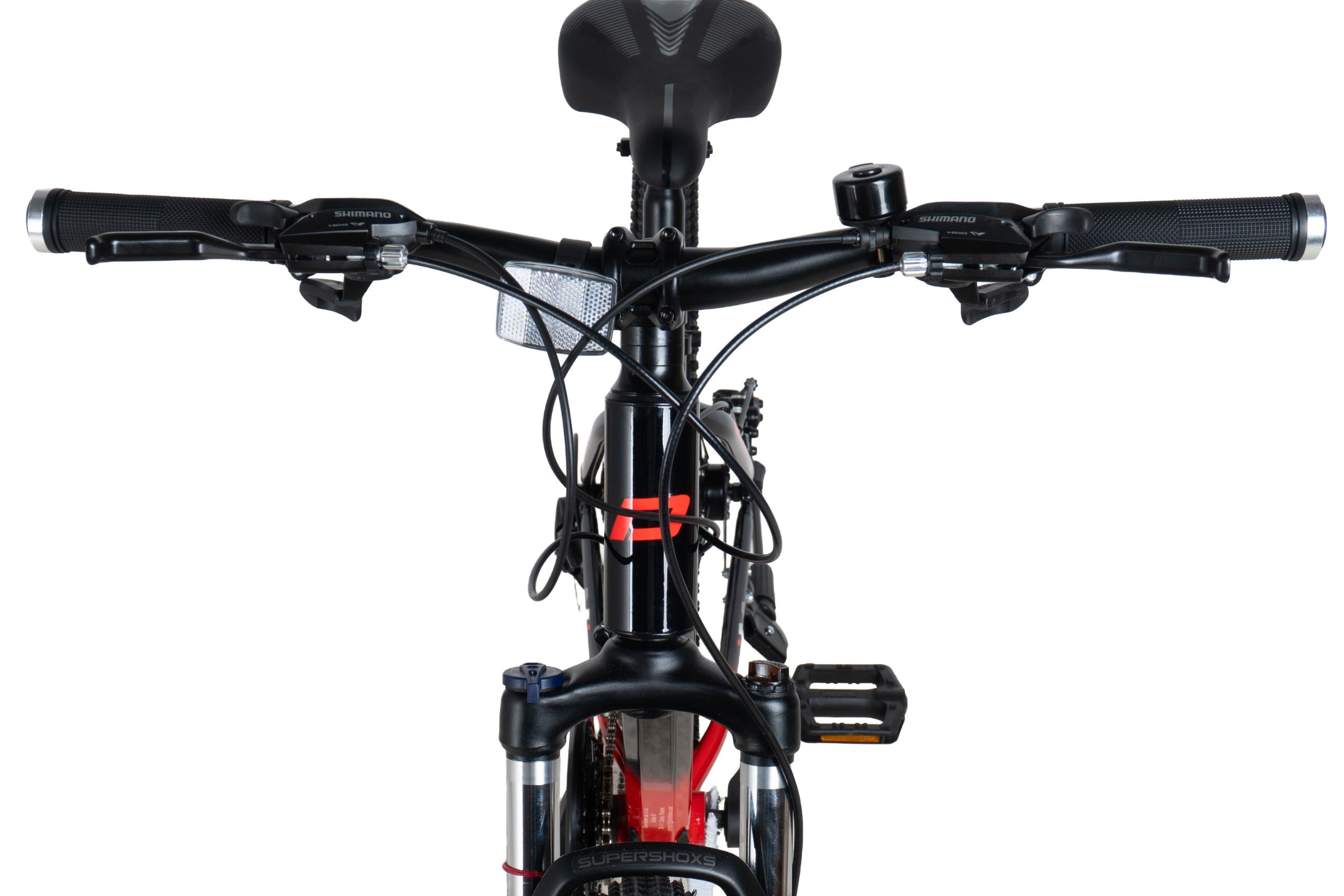 horský bicykel davi montaro hliník 26", 145 170 cm, 21 prevodov, Čierna/Červená farba