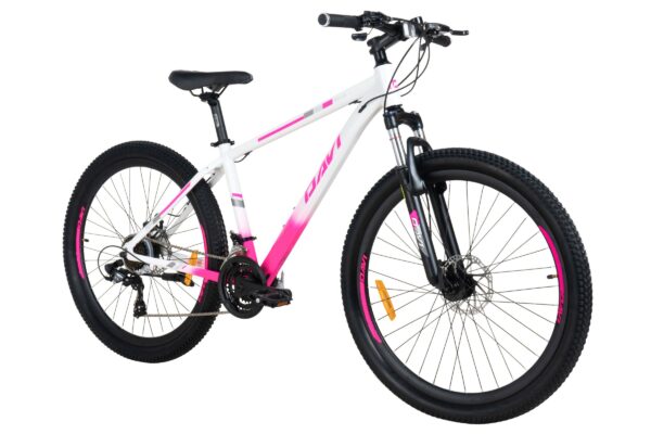 horský bicykel davi bella hliník 27,5", 160–185 cm, 21 prevodov, biela/ružová farba (copy)