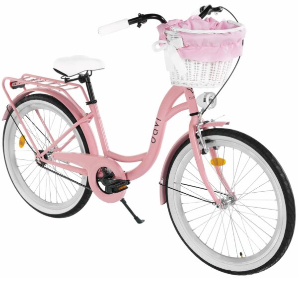 detský bicykel davi amelia 24", 130–165 cm, 1 prevod, ružová/Čierna farba