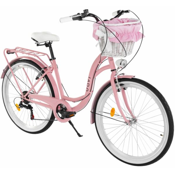 detský bicykel davi amelia 24", 130–165 cm, 7 prevodov, ružová/Čierna farba