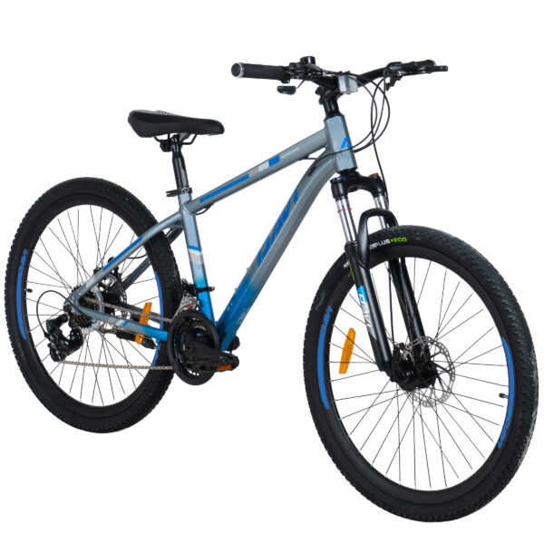 horský bicykel davi montaro hliník 26", 145 170 cm, 21 prevodov, sivá/modrá farba