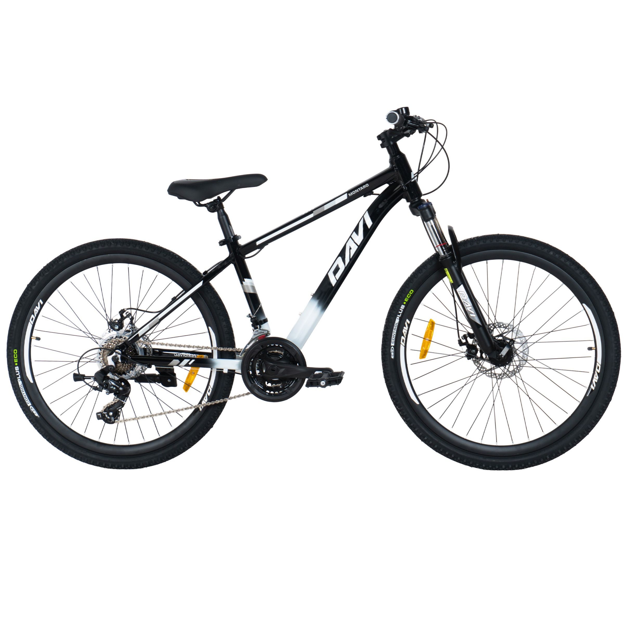 Horský bicykel Davi Montaro Hliník 26", 145-170 cm, 21 prevodov, Čierna/Biela farba