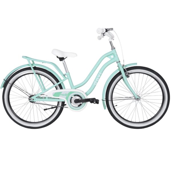 detský bicykel davi molli 24", 130 165 cm, 1 prevod, zelená farba