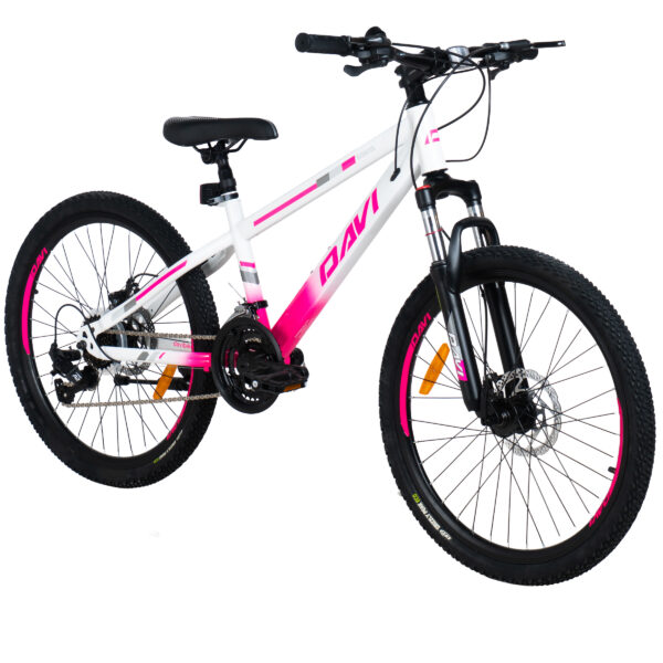 detský bicykel davi bonita 24", 130 160 cm, 21 prevodov, ružová farba