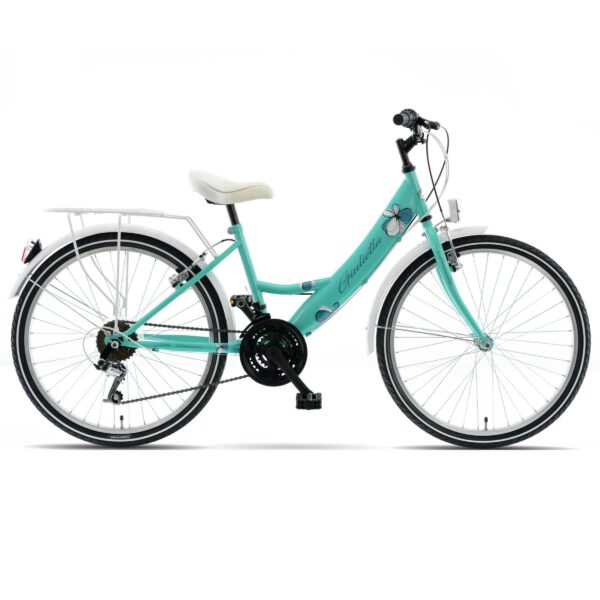 detský bicykel kands giulietta 24", 130–165 cm, 18 prevodov, zelená farba