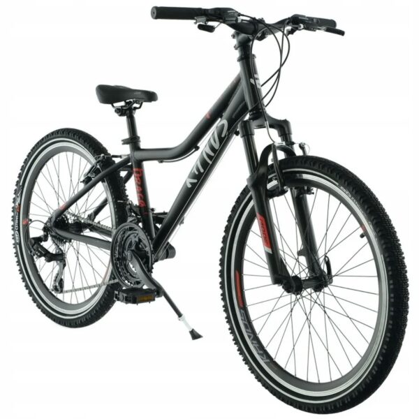 kands dragon 24" bicykel, 130–165 cm, Čierna farba