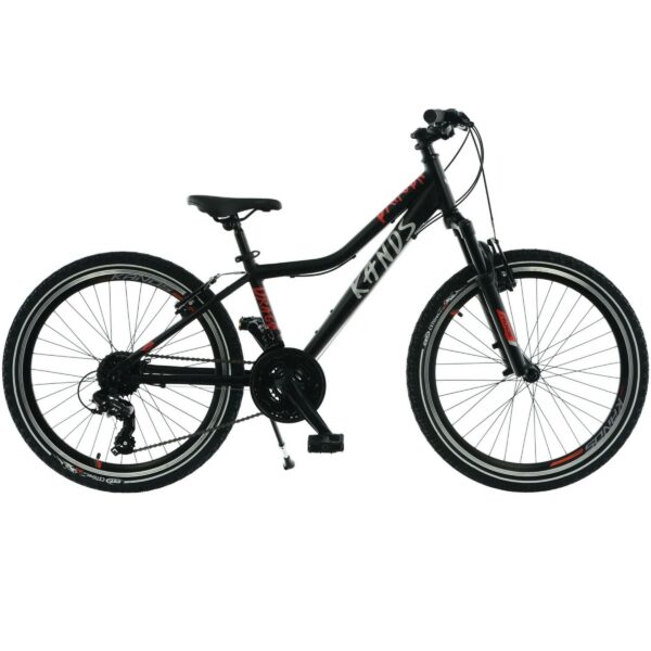 kands dragon 24" bicykel, 130–165 cm, Čierna farba
