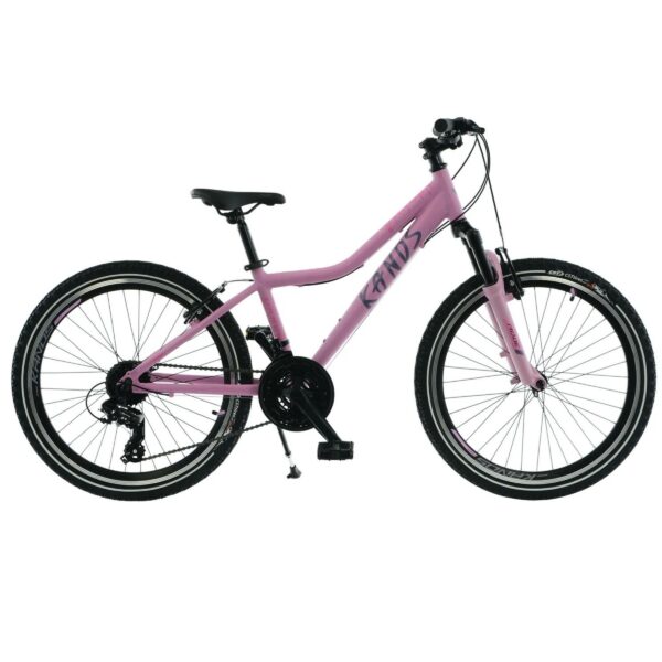 kands dragon 24" bicykel, 130–165 cm, ružová farba
