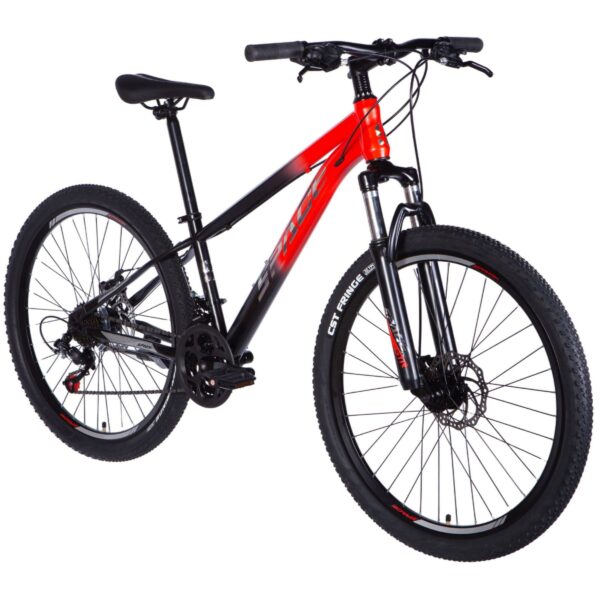 horský bicykel mars 26", 145–170 cm, 21 prevodov, Čierna/Červená farba