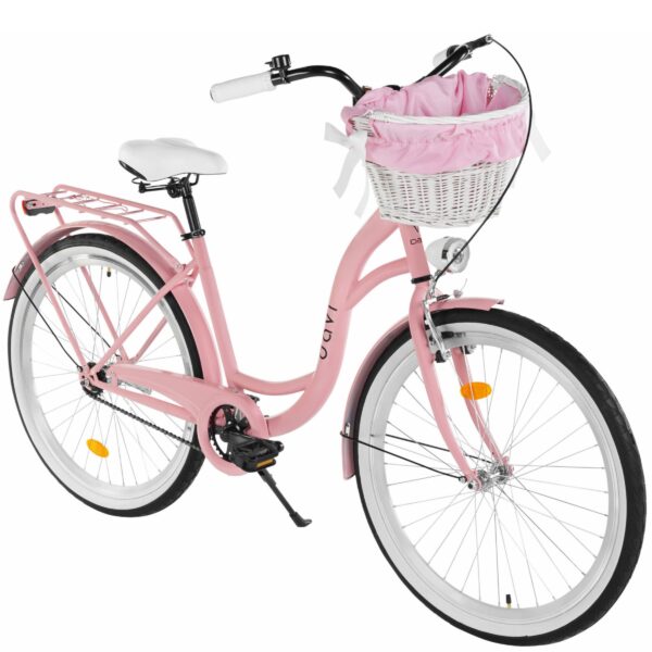 dámsky bicykel davi lila 26", 155–180 cm, 1 prevod, ružová/Čierna farba