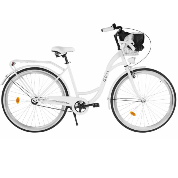 dámsky bicykel davi lila 28", 160–185 cm, 1 prevod, biela/Čierna farba