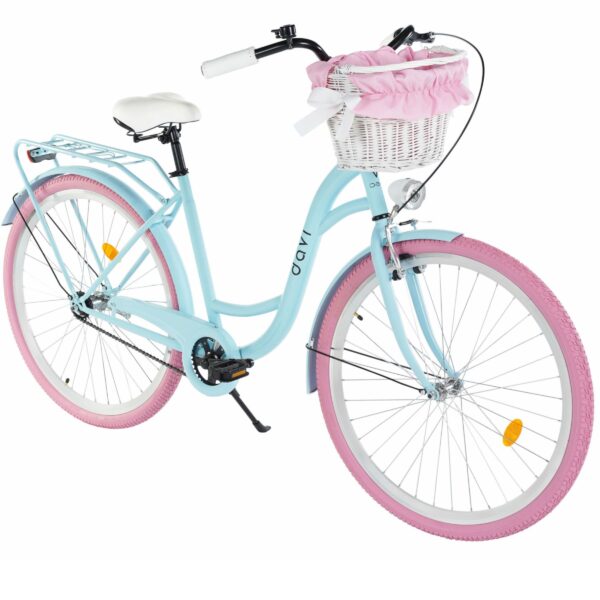 dámsky bicykel davi lila 28", 160–185 cm, 1 prevod, modrá/ružová farba