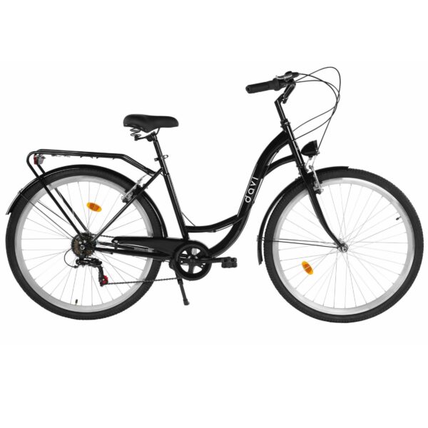 pánsky bicykel dallas men 28", 165–190 cm, 7 prevodov, Čierna farba
