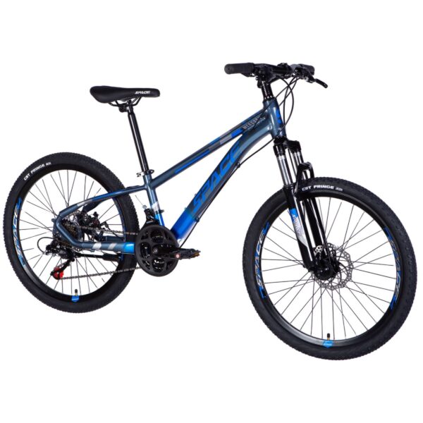 detský bicykel mercury hliník 24", 130–160 cm, 21 prevodov, modrá/sivá farba