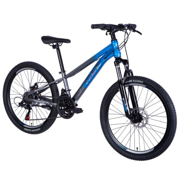 detský bicykel mercury hliník 24", 130–160 cm, 21 prevodov, modrá farba