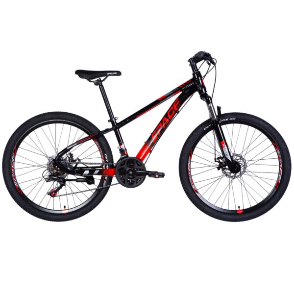 horský bicykel mercury hliník 26", 145–170 cm, 21 prevodov, Čierna/Červená farba