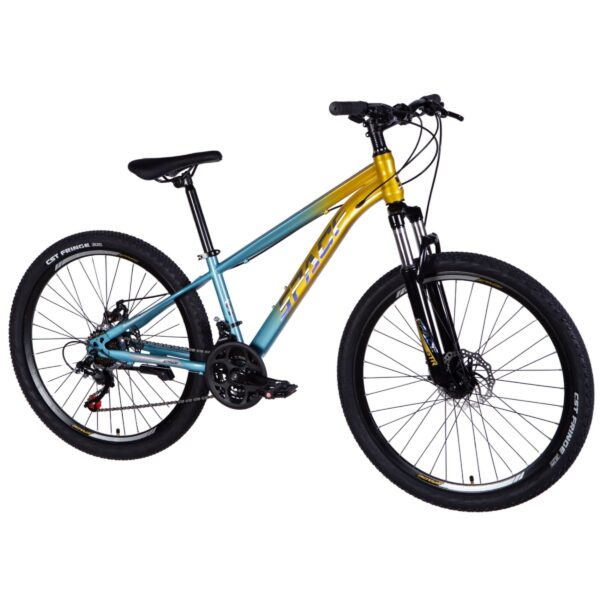 horský bicykel mars 26", 145–170 cm, 21 prevodov, modrá/Žltá farba