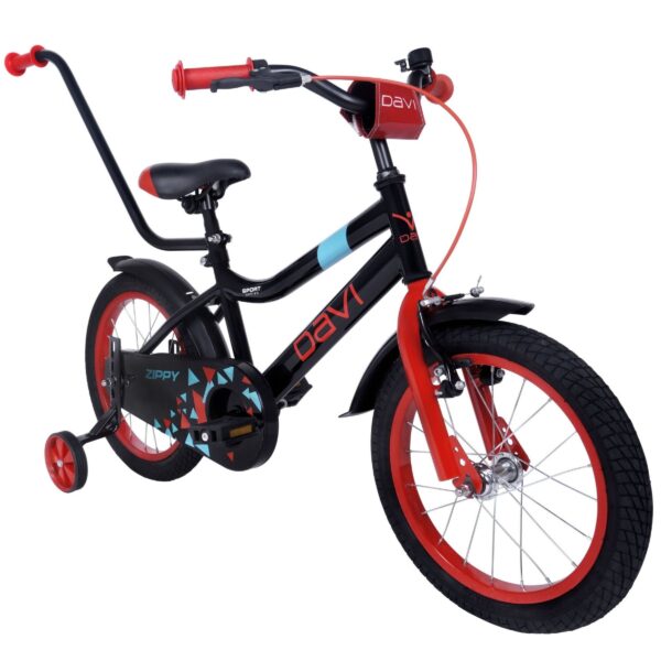 detský bicykel davi zippy 16", 95 110 cm, 1 prevod, Čierna farba